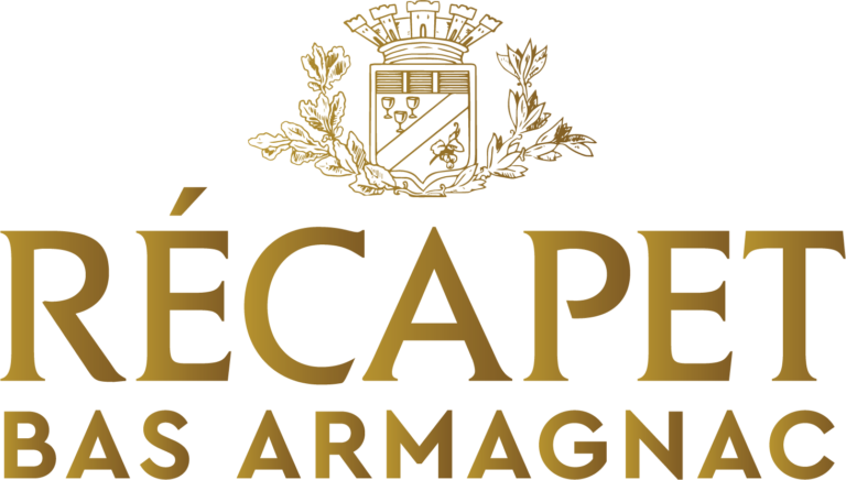 Logo doré Récapet – Distillateur d’Armagnac artisanal du Gers